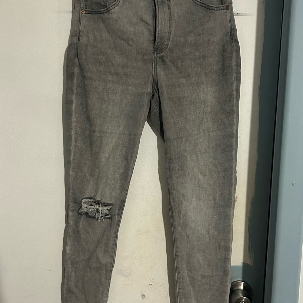 Express Women's Gray Skinny Jeans